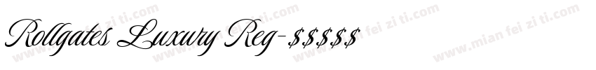 Rollgates Luxury Reg字体转换